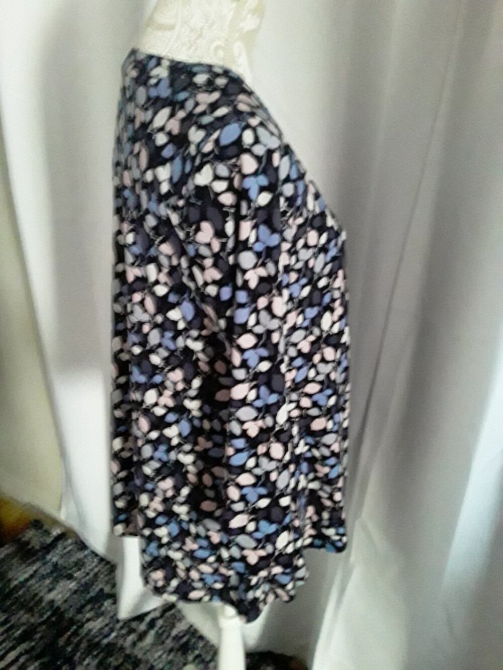 Anne Klein beautiful 3/4 sleeve tunic top size S - Picture 6 of 9